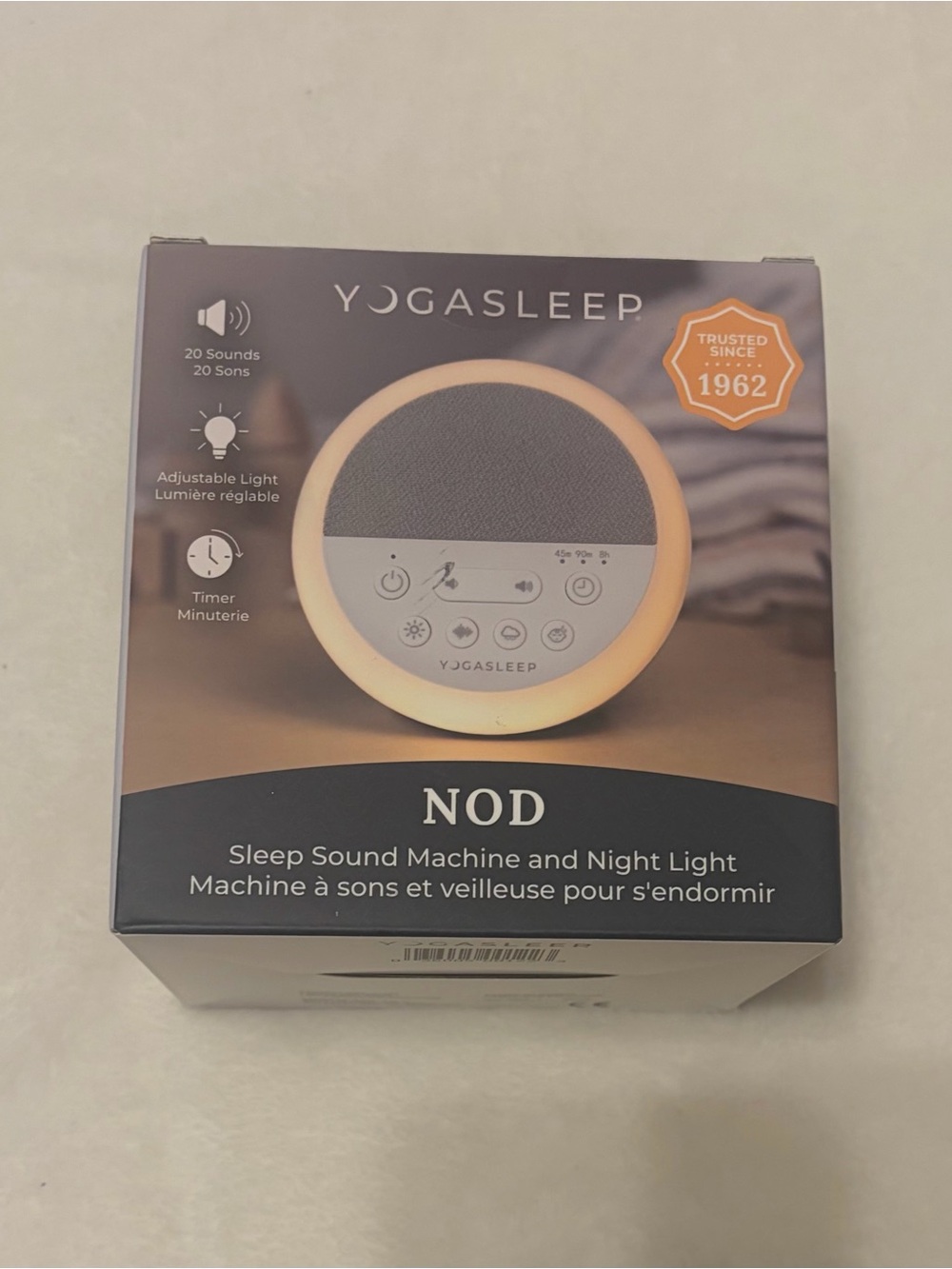 NOD Sleep Sound Machine and Night Light - White/Gray